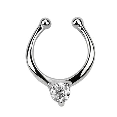 Nasenpiercing ADELIA´S "Piercing Nasenpiercing", Damen, silber, Silber 925 (Sterlingsilber), modisch, Piercings, Klemmring aus 925 Silber