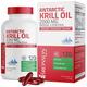 Bronson Antarctic Krill Oil 2000 mg with Omega-3s EPA, DHA, Astaxanthin and Phospholipids 120 Softgels (60 Servings)