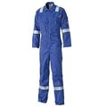 Dickies Pyrovatex Coverall Flame Retardant Overall 32'' LEG FR5402 Boiler Suit Reflective Tape Side Pockets ROYAL TALL 32'' LEG (52)