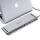 OBERSTER USB C Docking Station Triple Display, 13 in 1 USB C Hub Docking Station Con 2 HDMI, VGA, PD 100W, USB C, 4 USB, Gigabit Ethernet, Audio, SD/TF Thunderbolt 3 per Kompatibel Windows & Mac OS