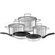 RÖSLE 13751 Basic Line Starter Set 5 Pieces Cookware, 18/10 Stainless Steel