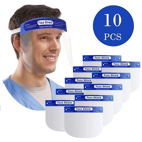 Wolketon - 10 stk Gesichtsschutz Visier Augenschutz Gesichtsschutzschirm Sicherheits