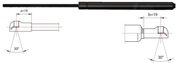 METZGER Gasfeder, Koffer-/Laderaum hinten links 300N für PEUGEOT 51023704 8731.E6 2110060 Image