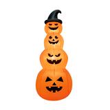 8FT Halloween Inflatable Pumpkin 4 Pumpkins Stack Halloween Decoration