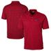 Men's Cutter & Buck Heathered Red Cleveland Browns Americana Advantage Space Dye Tri-Blend Polo