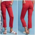 Anthropologie Jeans | Anthropologie Pilcro And The Letterpress Red Script Straight Leg Jeans | Color: Red | Size: 27p