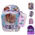 Disney Accessories | Frozen Four Piece Backpack Set | Color: Blue/Purple | Size: 17”H X 12”W X 5”D