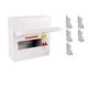 AXIOM Metal 18th Edition Amendment 6 Way RCBOs Consumer Unit c/w 100A Main Switch + 5 x RCBO's EICR Approved (6 Way)