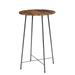 35.4'' High Round Bar Table, Industrial Style Wood Top Bistro Pub/Breakfast Table