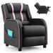 Kids Recliner Chair with Side Pockets and Footrest - 27" x 21" x 29" (L x W x H)