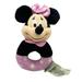 Disney Toys | Disney Store Baby Minnie Mouse Infant 6" Rattle Stuffed Animal Lovey Pink Polka | Color: Black/Pink | Size: 6"