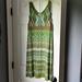 Athleta Dresses | Athlete Summer Dress | Color: Green/White | Size: S