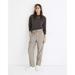 Madewell Pants & Jumpsuits | Madewell Pants 10 Paperbag Tapered Leg In Glen Plaid Mb283 | Color: Red | Size: 10