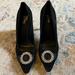 Michael Kors Shoes | Beautiful Michael Kors Elegant Black Pums | Color: Black/Silver | Size: 9.5