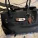 Coach Bags | Authentic Coach Purse. Black Leather With Gold Accents. | Color: Black | Size: Os