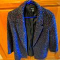 Nine West Jackets & Coats | Nine West Blazer | Color: Black/Purple | Size: L