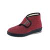 Hausstiefel SCHAWOS, Damen, Gr. 38, ungefüttert, rot (bordeaux), Textil, Schuhe Hausschuh Hüttenschuh