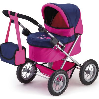 Puppenwagen BAYER "Trendy, pink/blau" bunt (pink, blau) Kinder Puppenwagen -trage