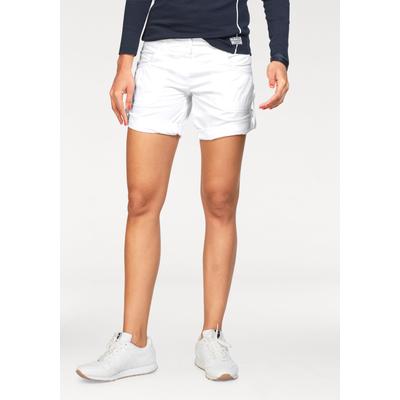 Bermudas KANGAROOS, Damen, Gr. 34, N-Gr, weiß, Web, Obermaterial: 100% Baumwolle, unifarben, casual, schmal kurz, Hosen Shorts Strandshorts, krempelbar Image