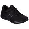 Slip-On Sneaker SKECHERS "SUMMITS", Damen, Gr. 37, schwarz, Textil, unifarben, sportlich, Schuhe Sneaker, Freizeitschuh, Halbschuh, Schlupfschuh mit komfortabler Innensohle, Topseller