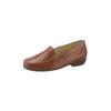 Slipper WALDLÄUFER, Damen, Gr. 4,5, braun (cognac), Glattleder, Basic, Schuhe