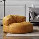 Bean Bag Chair Bean Bag Cover Luxury Single Lazy Sofa Cover Faux Suede Leather Bean Bag Sac Pouf Chair No Filler Beanbag Corner Seat Recliner Couch For Bedroom Living Room Garden