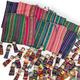 Set of 100 Guatemalan Handmade Worry Dolls with 10 Colourful Crafted Storage Bags | Worry Dolls for Girls | Worry Dolls for Boys | Anxiety Dolls | Worry Doll | Guatamalan Doll