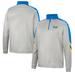 Men's Colosseum Gray/Blue UCLA Bruins Bushwood Fleece Quarter-Zip Jacket