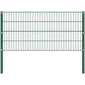 Inlife - Panneau de clôture avec poteaux Fer 1,7 x 0,8 m Vert