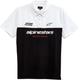 Alpinestars Astars Paddock Polo, noir-blanc, taille S