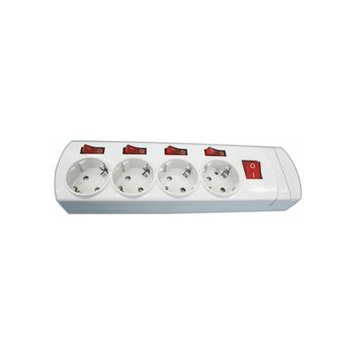 4-Steckdosen-Sockel mit separaten Schnurlos-Schaltern Electro Dh 36.188/SC, 8430552130153, Image