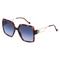 Liu Jo LJ763SR Damen-Sonnenbrille Vollrand Eckig Kunststoff-Gestell, braun