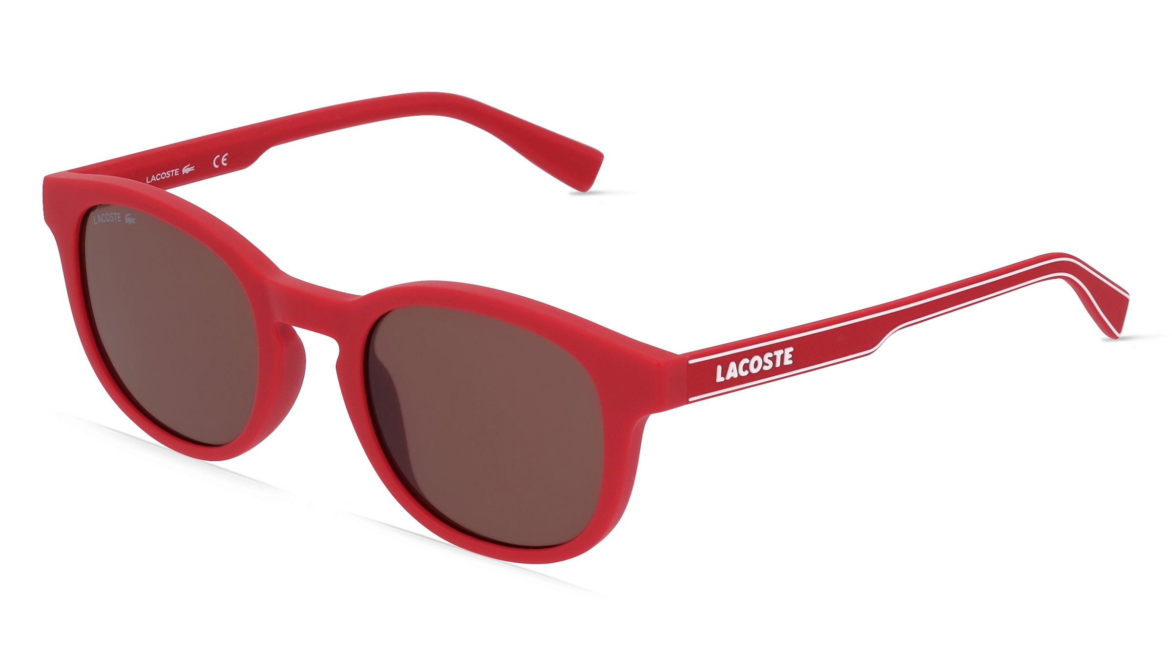 Lacoste Kids L3644S Jugend-Sonnenbrille Vollrand Panto Kunststoff-Gestell, rot