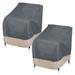 Modern Leisure Renaissance Patio Chair Cover, 2-Pack, 27"L x 34"W x 31"H, Gray in Brown/Gray | 31 H x 34 W x 27 D in | Wayfair 3016KIT