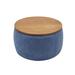 Latitude Run® Round Storage Ottoman, Coffee Table, Storage Stool, Dark Grey Polyester in Blue | 26 H x 26 W x 26 D in | Wayfair