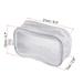 Toiletry Bag, PVC Makeup Bag Cosmetic Pouch w Zipper Handle for Travel
