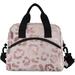 Everly Quinn Insulated Lunch Bag in Brown/Pink | 9.5 H x 11.4 W x 7.1 D in | Wayfair D21EE0D376994D06A9FB25839C64BD22