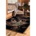 Black 86 x 63 x 0.31 in Area Rug - Fleur De Lis Living Jemison Machine Woven Rectangle 5'3" x 7'2" Area Rug in | 86 H x 63 W x 0.31 D in | Wayfair