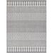 Gray 87 x 31 x 0.01 in Area Rug - Union Rustic Angeleah Geometric Machine Woven Indoor/Outdoor Area Rug in Ivory/ | 87 H x 31 W x 0.01 D in | Wayfair