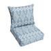 Dakota Fields Indoor/Outdoor Seat/Back Cushion Acrylic in Orange/Gray/Blue | 5 H x 23 W x 27 D in | Wayfair A934B782234E4C46A9E75B07C855BB1F