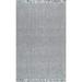 Gray 72 x 48 x 0.33 in Area Rug - August Grove® Chantell Solid Color Hand Braided Rectangle 4' x 6' Area Rug in & Sisal | Wayfair
