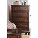 Canora Grey Sameul 5 Drawer 39" W Lingerie Chest Wood in Brown | 58 H x 39 W x 18 D in | Wayfair 9154B63DD94948A2A542FDE6812F554E