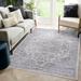 Gray 120 x 94 x 1.8 in Area Rug - Williston Forge Arthenia Geometric Machine Braided Indoor/Outdoor Area Rug in Silver | Wayfair