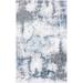 Blue/Gray 60 x 31 x 0.55 in Area Rug - 17 Stories Abstract Machine Woven Polypropylene Area Rug | 60 H x 31 W x 0.55 D in | Wayfair