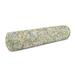 The Pillow Collection Down Blend Floral Bolster Bolster Cushion Down/Feather in Green/Yellow | 8 H x 8 W x 24 D in | Wayfair