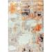 Orange/White 72 x 48 x 0.35 in Area Rug - 17 Stories Abstract Machine Braided Area Rug in Beige/White/Orange | 72 H x 48 W x 0.35 D in | Wayfair