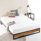 Zipcode Design™ Abigail Bed Wood & Metal/Metal in Brown | 10 H x 53.5 W x 74.5 D in | Wayfair DEB9E015F14C47959F7B182DFDF2BFC2