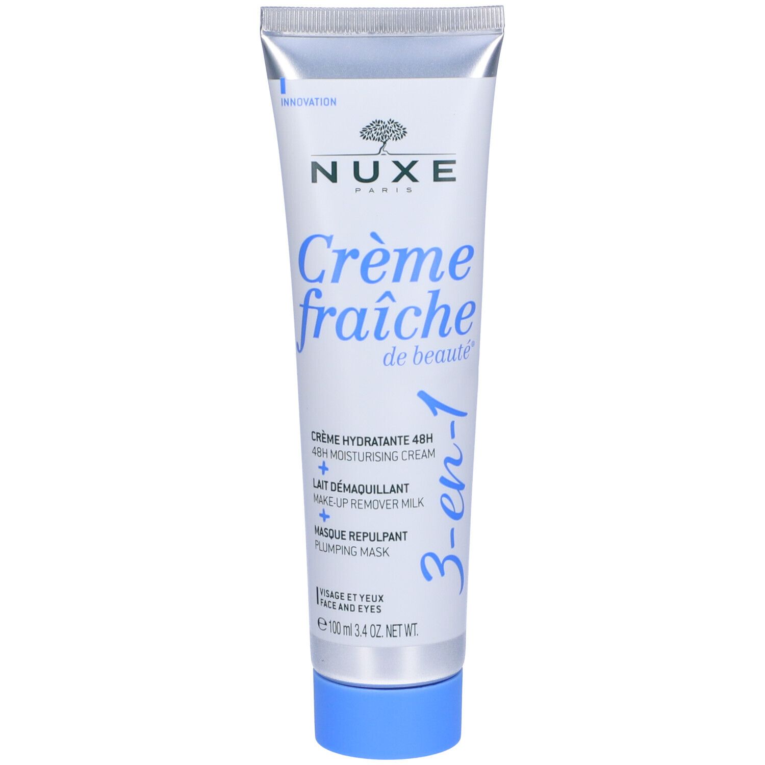 NUXE Crème fraîche de beauté® 3 in 1, Crema idratante 48h, Latte struc