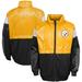 Youth Gold/Black Pittsburgh Steelers Goal Line Stance Full-Zip Hoodie Windbreaker