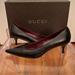 Gucci Shoes | Gucci Leather Kitten Heels | Color: Black | Size: 6.5